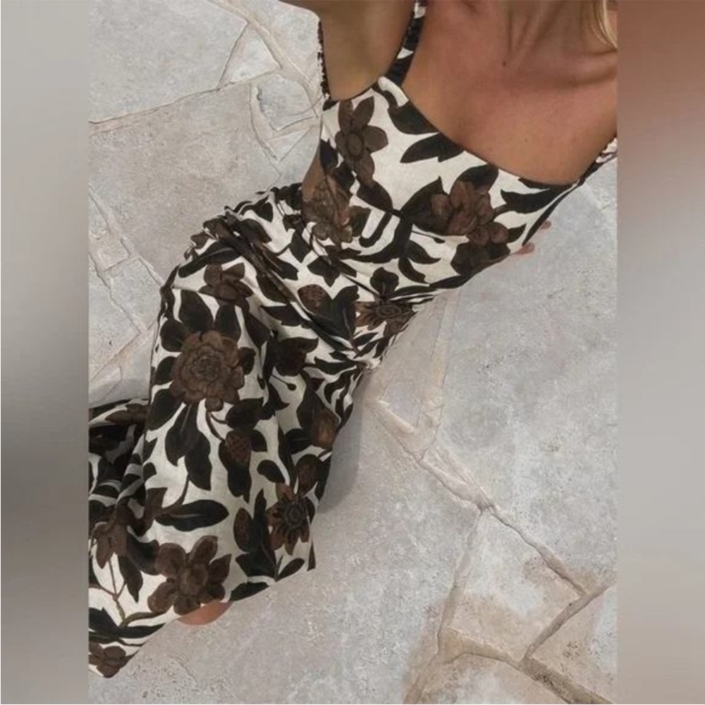 Commense Floral Midi Dress